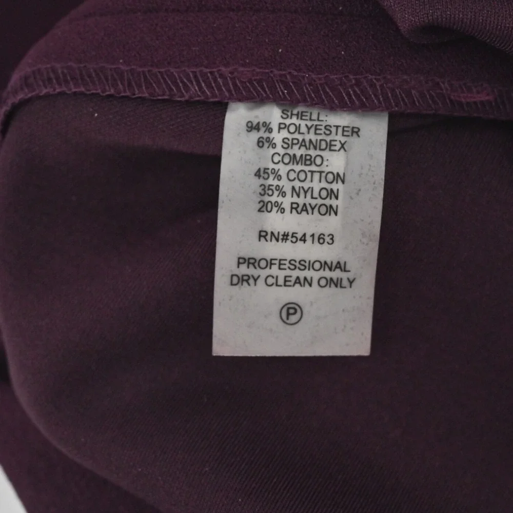 Calvin Klein Burgundy Sheath Dress Size 4 Lace Bell Sleeve Sheath Moody Romantic - Picture 9 of 14